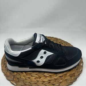 Saucony Shadow Sneakers Black White Size 10 Men's